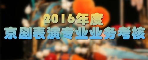 草美女视频国家京剧院2016年度京剧表演专业业务考...